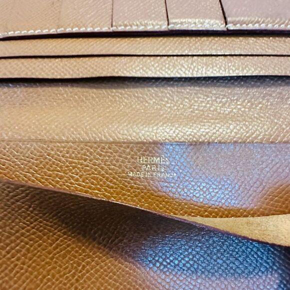 Hermes long brown leather wallet - Picture 5 of 16